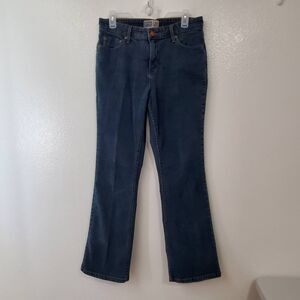 Signature Levis Womens 12 Boot Cut Jeans Blue Stretch At Waist Mid Rise zipper